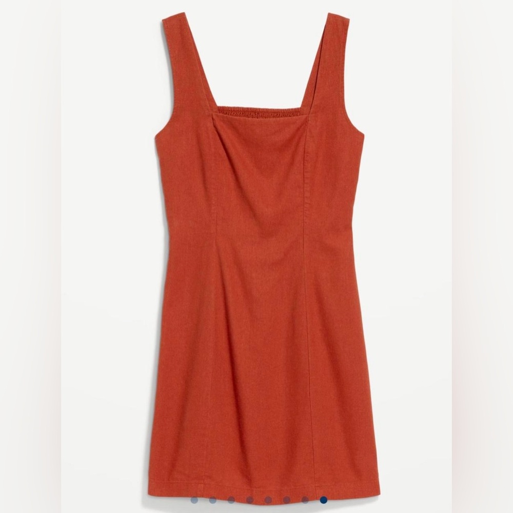 Rust Orange Sleeveless Dress